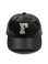 画像2: 【 FULLCOUNT（フルカウント） 】　PUコーティングデニムベースボールキャップ　[ 6Panel Coated Denim Baseball Cap 'F' Patch ] [ Black × White ] 【 メール便可 】