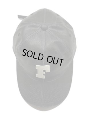 画像3: 【 FULLCOUNT（フルカウント） 】　PUコーティングデニムベースボールキャップ　[ 6Panel Coated Denim Baseball Cap 'F' Patch ] [ Black × White ] 【 メール便可 】