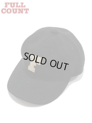 画像1: 【 FULLCOUNT（フルカウント） 】　ウールメルトンベースボールキャップ　[ 6Panel Wool Melton Baseball Cap 'F' Patch ] [ Black ] 【 メール便可 】