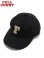 画像1: 【 FULLCOUNT（フルカウント） 】　ウールメルトンベースボールキャップ　[ 6Panel Wool Melton Baseball Cap 'F' Patch ] [ Black ] 【 メール便可 】 (1)