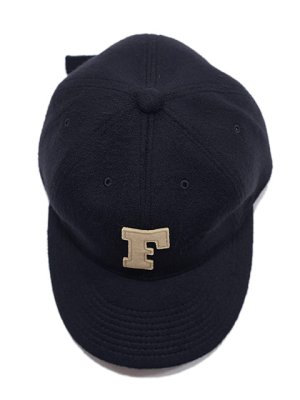 画像3: 【 FULLCOUNT（フルカウント） 】　ウールメルトンベースボールキャップ　[ 6Panel Wool Melton Baseball Cap 'F' Patch ] [ Navy ] 【 メール便可 】