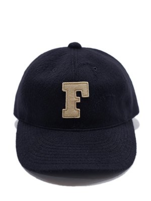 画像2: 【 FULLCOUNT（フルカウント） 】　ウールメルトンベースボールキャップ　[ 6Panel Wool Melton Baseball Cap 'F' Patch ] [ Navy ] 【 メール便可 】