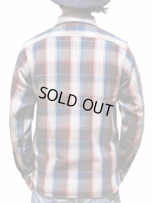 画像2: 【 Pherrow's（フェローズ） 】　ヘビーウェイトフランネルチェックシャツ　[ ベージュ × ブラウン ]