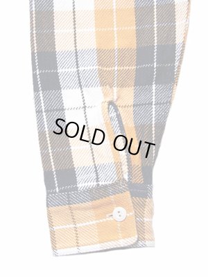 画像8: 【 Pherrow's（フェローズ） 】　ヘビーウェイトフランネルチェックシャツ　[ オレンジ × ネイビー ]