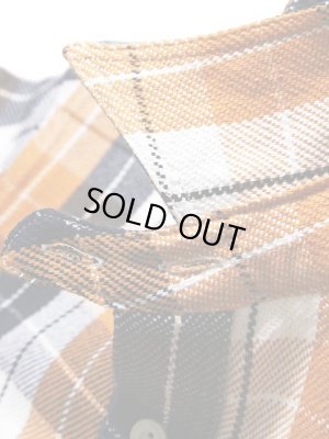 画像5: 【 Pherrow's（フェローズ） 】　ヘビーウェイトフランネルチェックシャツ　[ オレンジ × ネイビー ]