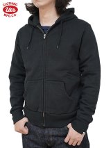 【UES（ウエス） 】　スウェットZIPパーカー　[ Zip Sweat Parka ] [ BLACK ]