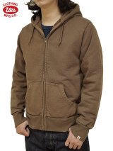 【UES（ウエス） 】　スウェットZIPパーカー　[ Zip Sweat Parka ] [ BROWN ]