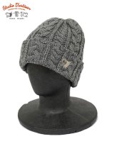 【 STUDIO D'ARTISAN（ステュディオダルチザン） 】 ケーブル編みニットキャップ [ GRAY ] 【 メール便可 】