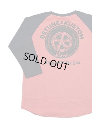 画像2: 【 STUDIO D'ARTISAN（ステュディオダルチザン） 】 ラグラン7分袖Tシャツ [ DARTI MOTORS ] [ RED x NAVY ] 【 メール便可 】