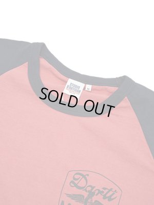 画像3: 【 STUDIO D'ARTISAN（ステュディオダルチザン） 】 ラグラン7分袖Tシャツ [ DARTI MOTORS ] [ RED x NAVY ] 【 メール便可 】