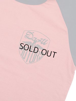 画像4: 【 STUDIO D'ARTISAN（ステュディオダルチザン） 】 ラグラン7分袖Tシャツ [ DARTI MOTORS ] [ RED x NAVY ] 【 メール便可 】