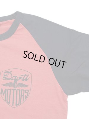 画像5: 【 STUDIO D'ARTISAN（ステュディオダルチザン） 】 ラグラン7分袖Tシャツ [ DARTI MOTORS ] [ RED x NAVY ] 【 メール便可 】