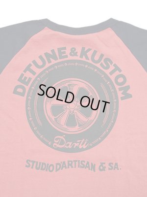 画像6: 【 STUDIO D'ARTISAN（ステュディオダルチザン） 】 ラグラン7分袖Tシャツ [ DARTI MOTORS ] [ RED x NAVY ] 【 メール便可 】