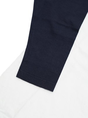 画像8: 【 STUDIO D'ARTISAN（ステュディオダルチザン） 】 ラグラン7分袖Tシャツ [ DARTI MOTORS ] [ WHITE x NAVY ] 【 メール便可 】