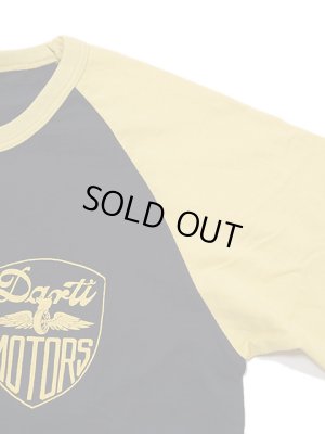 画像5: 【 STUDIO D'ARTISAN（ステュディオダルチザン） 】 ラグラン7分袖Tシャツ [ DARTI MOTORS ] [  NAVY x YELLOW ] 【 メール便可 】
