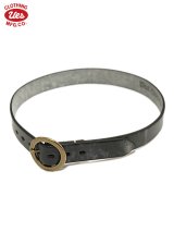 【 UES（ウエス） 】　サークルバックルレザーベルト　[ Bridle Leather Belt ] [ BLACK ] 