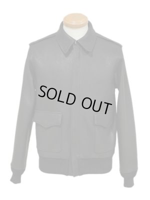 画像3: 【 Y'2 LEATHER（ワイツーレザー） 】　TYPE A-2 [ Deer Skin ] [ 鹿革 ] [ BLACK ] [ 限定モデル ]