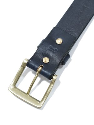 画像3: 【 SAMURAI JEANS（サムライジーンズ） 】 藍染レザーベルト [ 大和藍染レザー(牛革) ] [ GOLD バックル ]