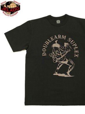 画像1: 【 JELADO（ジェラード） 】 プロレスTシャツ [ Doublearm Suplex ] [ Black ] 【 メール便可 】 