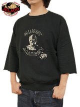 【 JELADO（ジェラード） 】 7分袖スウェット [ 6th Man ] [ Mummy Academy Print ] [ Black  ]