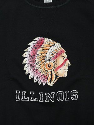 画像6: 【 JELADO（ジェラード） 】 電着フロッキープリントスウェット [ ILLINOIS ] [ Black  ]