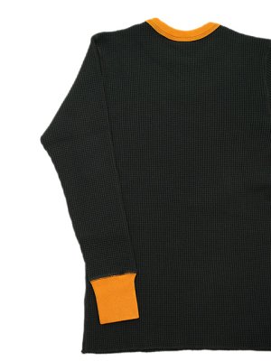 画像2: 【 JELADO（ジェラード） 】　10/- MEGA ツートンクルーネックメガサーマル [ ATHLETIC BRAND ] [ Black x Nachos ]