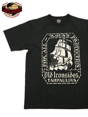 画像1: 【 JELADO（ジェラード） 】 プリントTシャツ [ Tarpaulins Tee ] [ Black ] 【 メール便可 】 