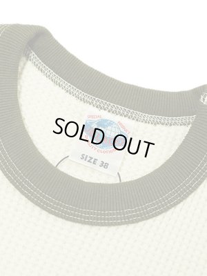 画像5: 【 JELADO（ジェラード） 】　10/- MEGA ツートンクルーネックメガサーマル [ ATHLETIC BRAND ] [ Olive x Vanilla ]