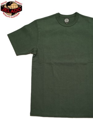 画像1: 【 JELADO（ジェラード） 】 半袖ヘヴィTシャツ  [ Heavy Weight Tee ] [ GRASS GREEN ] 【 メール便可 】 