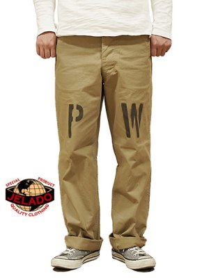 画像1: 【 JELADO（ジェラード） 】　41カーキ PWステンシル　[ 41 Khaki P.W Stencil ] [ KHAKI ]