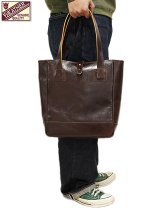 【 Y'2 LEATHER（ワイツーレザー） 】　ホースハイドトートバッグ　[ HORSE HIDE TOTE BAG ] [ SMALL ] [ Pull Up Horse ] [ BROWN ]