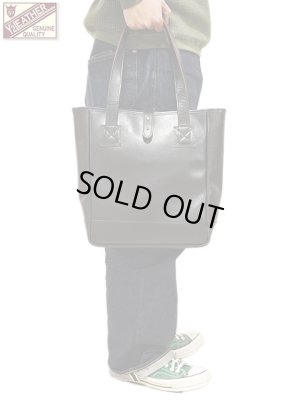 画像1: 【 Y'2 LEATHER（ワイツーレザー） 】　ホースハイドトートバッグ　[ HORSE HIDE TOTE BAG ] [ SMALL ] [ Vintage Horse Light ] [ BLACK (茶芯) ]