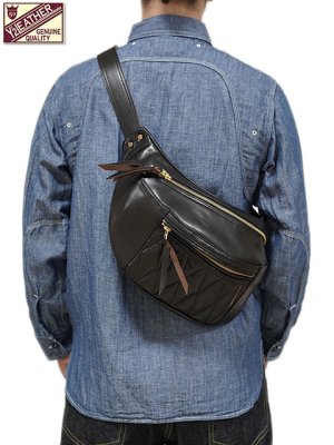 画像24: 【 Y'2 LEATHER（ワイツーレザー） 】　ホースハイドウエストバッグ　HORSE HIDE WAIST BAG [ 馬革 ]