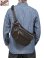 画像1: 【 Y'2 LEATHER（ワイツーレザー） 】　ステアハイドウエストバッグ　STEER HIDE WAIST BAG [ ANILINE STEER BLACK (茶芯) ] [ 牛革 ] (1)