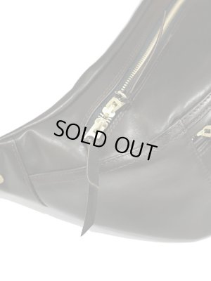 画像6: 【 限定モデル 】 【 Y'2 LEATHER（ワイツーレザー） 】　ホースハイドウエストバッグ　HORSE HIDE WAIST BAG [ COLLAGE HORSE BLACK ] [ 馬革 ]