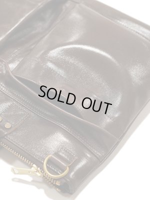 画像5: 【 Y'2 LEATHER（ワイツーレザー） 】 HORSE HIDE HELMET BAG [ PULL UP HORSE ] [ 馬革 ] [ BROWN ]