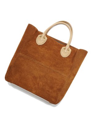 画像2: 【 Y'2 LEATHER（ワイツーレザー） 】　ステアラフアウトトートバッグ [ Steer Roughout (牛革) ] [ CAMEL ]