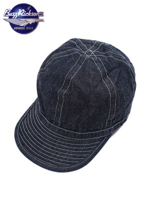 画像1: 【 BUZZ RICKSON'S（バズリクソンズ） 】 インディゴデニムアーミーキャップ [ HAT,WORKING,DENIM (MOD) ] [ Indigo ] 【 メール便可 】