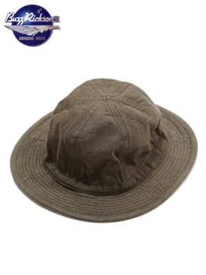 画像1: 【 BUZZ RICKSON'S（バズリクソンズ） 】 ブラウンデニムワークハット [ HAT, WORKING, BROWN DENIM ]  【 メール便可 】 