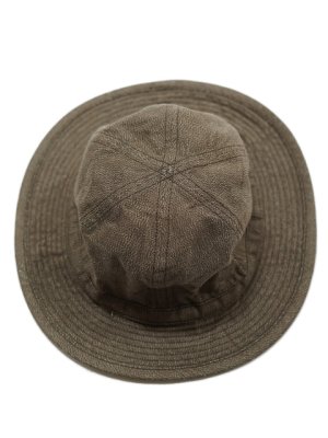 画像2: 【 BUZZ RICKSON'S（バズリクソンズ） 】 ブラウンデニムワークハット [ HAT, WORKING, BROWN DENIM ]  【 メール便可 】 