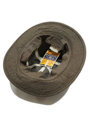 画像4: 【 BUZZ RICKSON'S（バズリクソンズ） 】 ブラウンデニムワークハット [ HAT, WORKING, BROWN DENIM ]  【 メール便可 】 