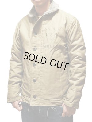 画像2: 【 BUZZ RICKSON'S（バズリクソンズ） 】 N-1 KHAKI DECK JACKET [ SS-317 BERBERO STENCIL ] 