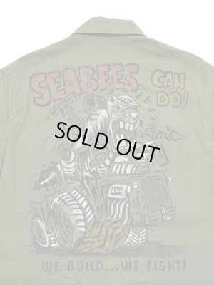 画像6: 【 BUZZ RICKSON'S（バズリクソンズ） 】　N-3 UTILITY JACKET [  “HAND PAINT SEABEES” ] [ OLIVE ]
