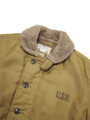 画像3: 【 BUZZ RICKSON'S（バズリクソンズ） 】 Type N-1 Khaki  [ NAVY DEPARTMENT DEMOTEX-ED ]