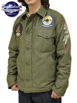 【 BuzzRicksons（バズリクソンズ） 】　A-2 DECK JACKET [ U.S.NAVY ] [ VA-115 ] [ OLIVE DRAB ]