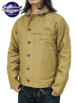 【 BUZZ RICKSON'S（バズリクソンズ） 】 Type N-1 Khaki  [ NAVY DEPARTMENT DEMOTEX-ED ] [ STENCIL "MIDWAY" ]
