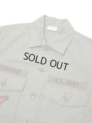 画像3: 【 BUZZ RICKSON'S（バズリクソンズ） 】　SHIRT,MAN'S,COTTON SATEEN,OLIVE GREEN SHADE 107　[ DEMILITARIZED ZONE ]