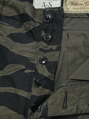 画像5: 【 BUZZ RICKSON'S × William Gibson（バズリクソンズ×ウィリアムギブソン） 】 BLACK TIGER PATTERN TROUSERS OVER DYE [ CARGO PANTS ] [ BLACK ]