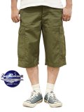 【 BUZZ RICKSON'S（バズリクソンズ） 】 カーゴショーツ [ TROUSERS, MEN'S, COTTON WIND RESISTANT POPLIN, OLIVE GREEN, ARMY SHADE 107 SHORTS ]