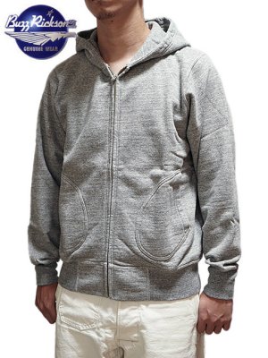 画像1: 【 BUZZ RICKSON'S（バズリクソンズ） 】 FULL ZIP HOODED SWEAT PARKA [ PLAIN TYPE ] 